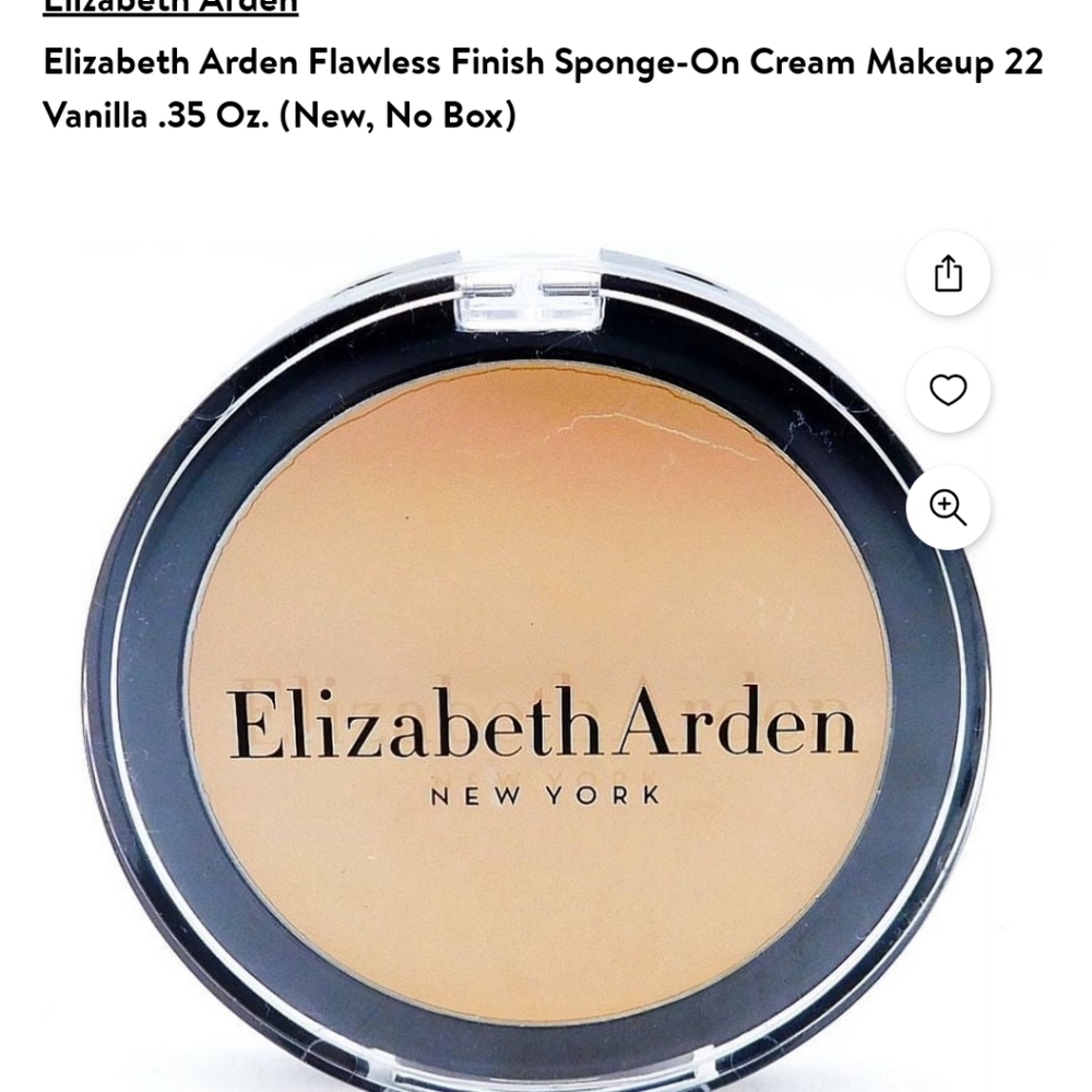 Elizabeth arden One finish sponge on cream ecru 35 oz will send sponge @25 Each